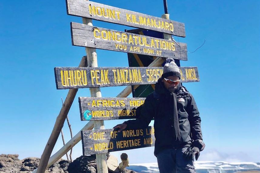 Clement Maosa Overjoyed After Climbing Mount Kilimanjaro
