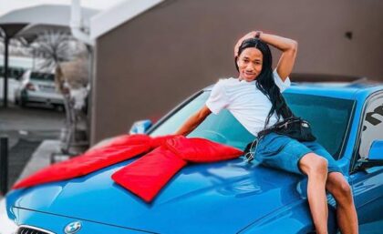 Lasizwe Gifts Himself Brand New Blue BMW