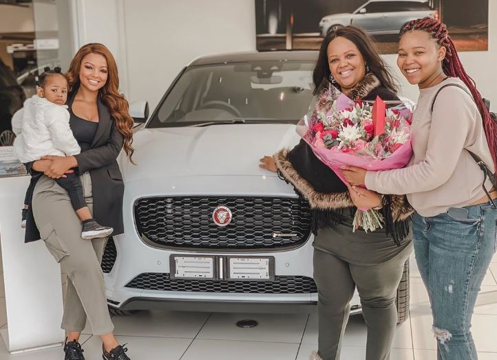 Mihlali Ndamase Buys Mom Brand New Jaguar
