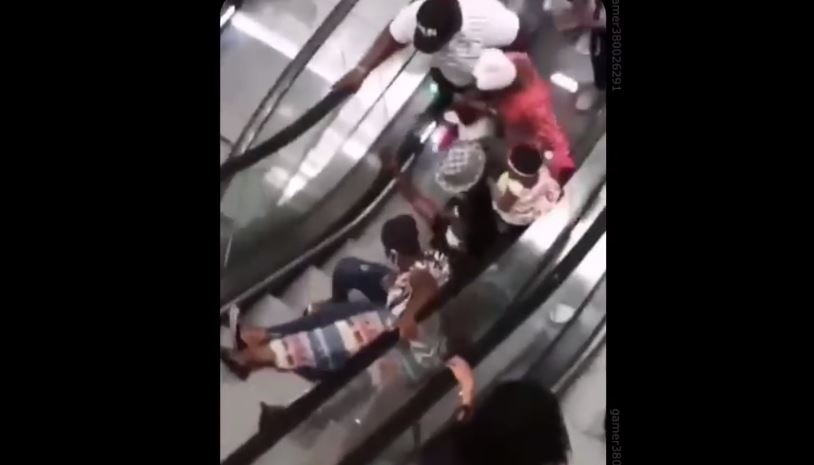 FUNNY: Watch What Happened When Cameroon Got Its First Escalator Last Month