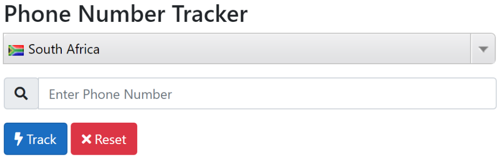 track mobile phone number south africa